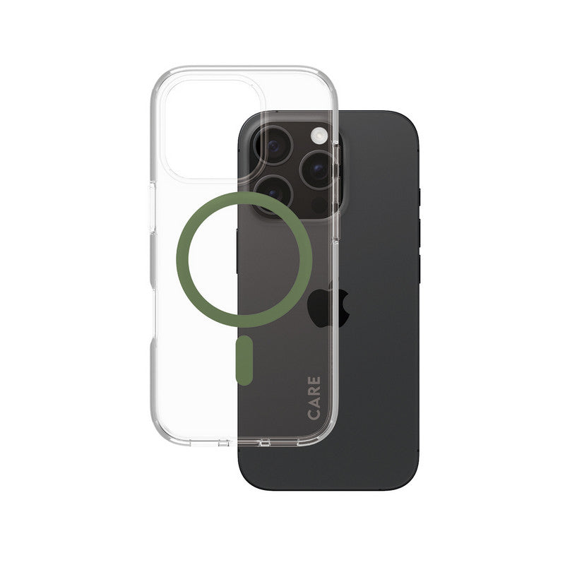 PanzerGlass CARE Flagship Colors iPhone 16 Pro grün