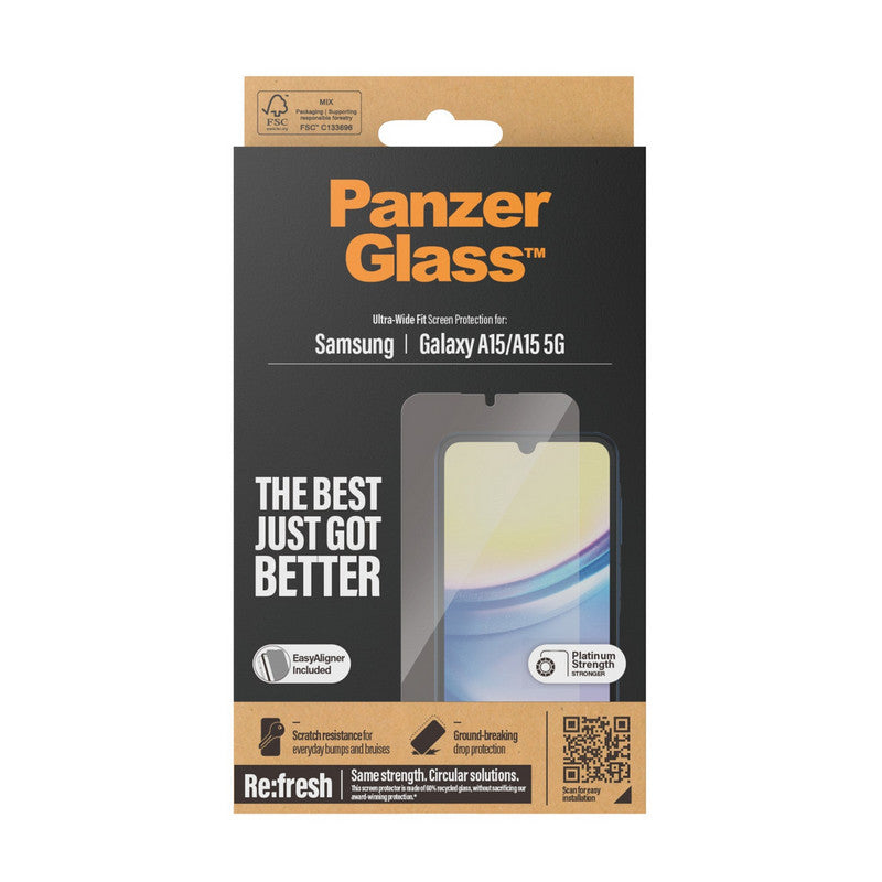PanzerGlass SP Galaxy A15/A15 5G UWF m. Applikator