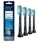 Philips C3 Premium Plaque Defence HX9044/33 4x Schwarze Bürstenköpfe für Schallzahnbürste