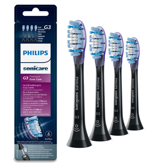 Philips Sonicare G3 Premium Gum Care 4x Bürstenköpfe schwarz