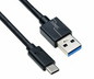 USB-A auf USB-C Kabel 1m, schwarz