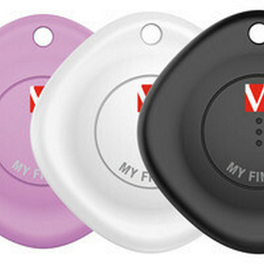 Verbatim My Finder - Bluetooth Item Finder - 3er Pack - schwarz / weiss / violett