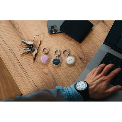 Verbatim My Finder Coin - Bluetooth Item Finder - 3er Pack - schwarz / pink / weiss