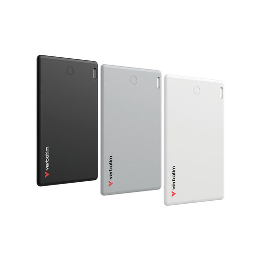 Verbatim My Finder Card - Bluetooth Item Finder - 3er Pack - schwarz / silber / weiss