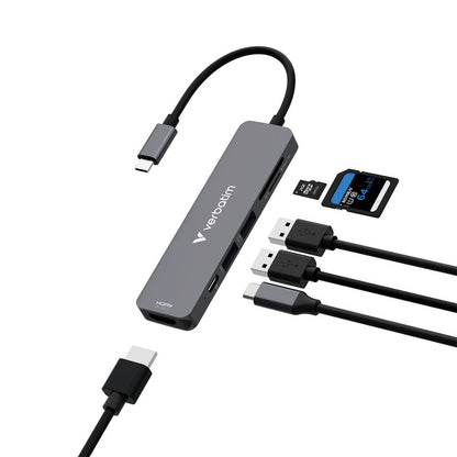Verbatim USB-C Essentials Multi- Port Hub 6 Port / Card Reader
