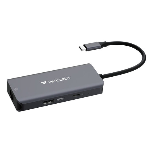 Verbatim USB-C Essentials Multi- Port Hub 6 Port mit RJ45