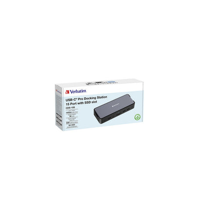 Verbatim USB-C Pro Docking Station 15 mit SSD Slot