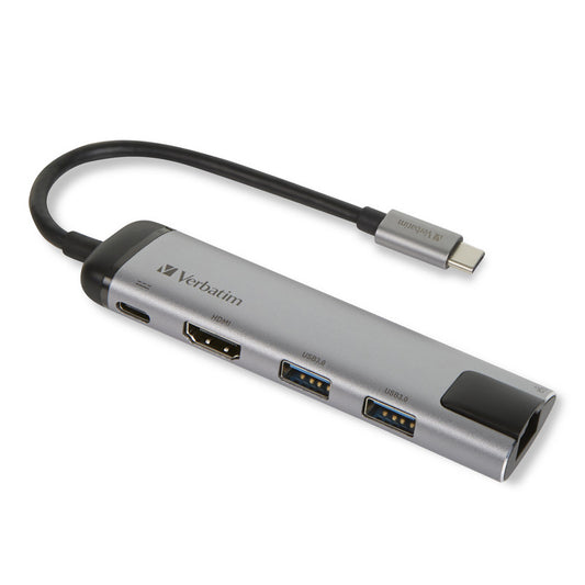 Verbatim USB-C Multiport Hub USB 3.0 HDMI Gigabit Ethernet