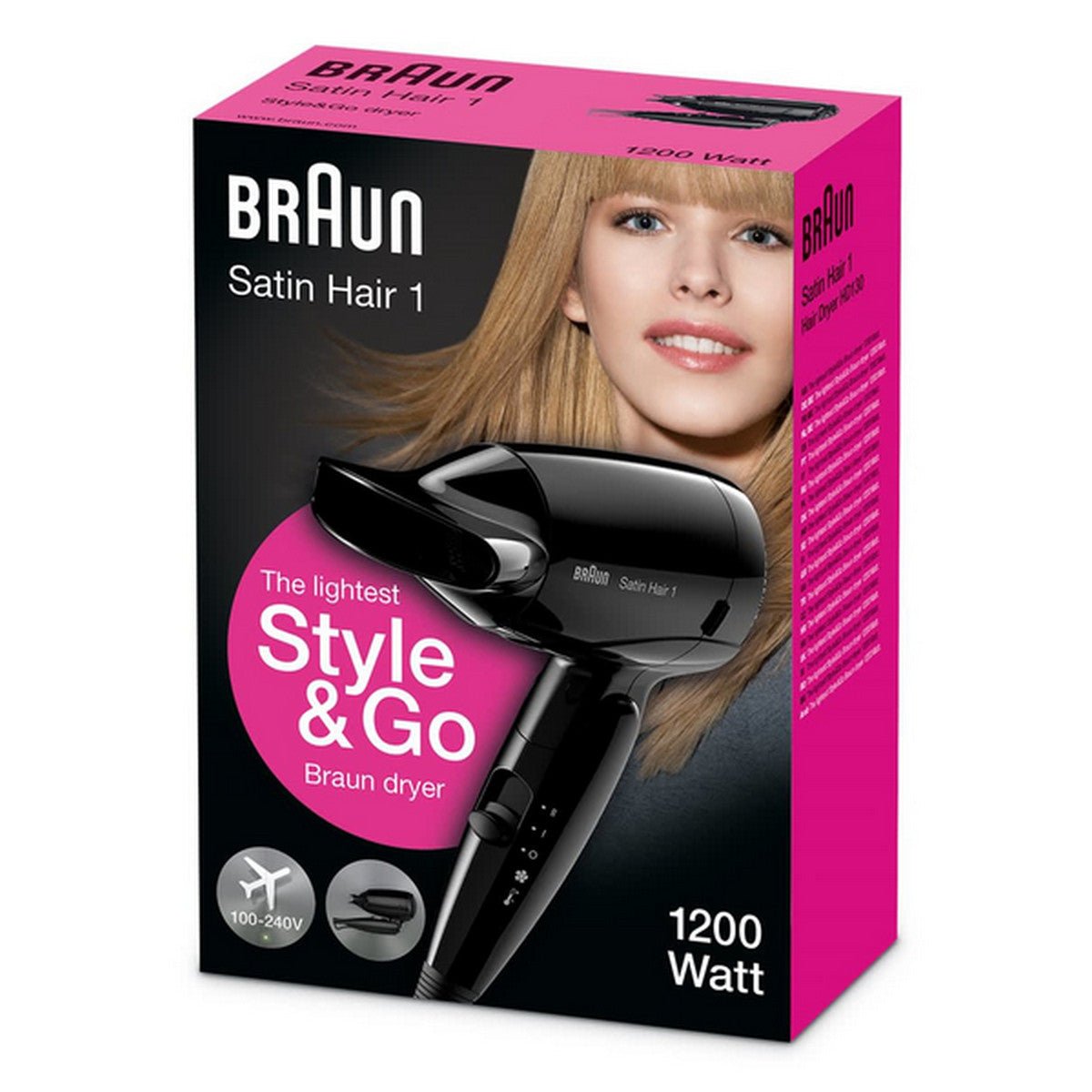 Braun HD130 Haartrockner 1200 W Schwarz - trend - shop.deals