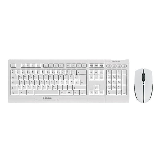 CHERRY B.UNLIMITED 3.0 Tastatur Maus enthalten Büro RF Wireless Deutsch Grau - trend - shop.deals