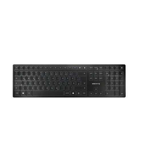 CHERRY KW 9100 SLIM Tastatur Universal RF Wireless + Bluetooth QWERTZ Deutsch Schwarz - trend - shop.deals