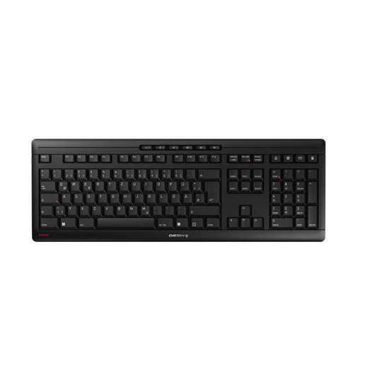 CHERRY Stream Wireless Tastatur Universal RF kabellos + USB QWERTZ Deutsch Schwarz - trend - shop.deals