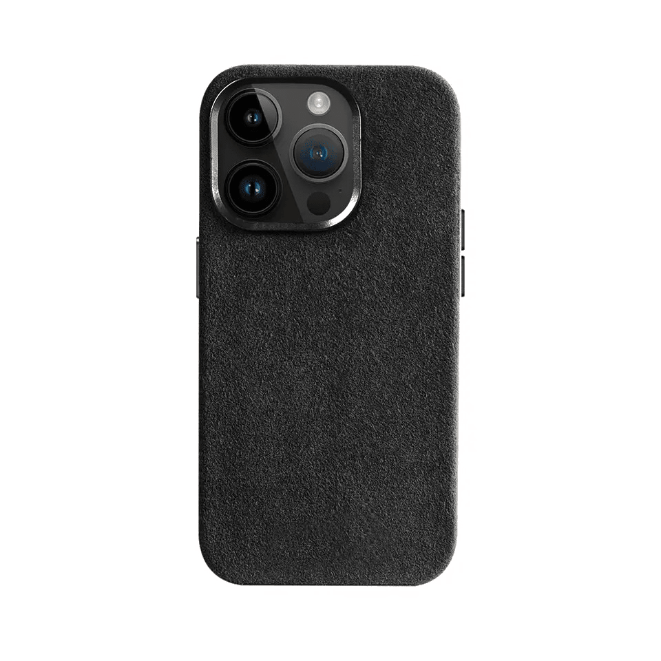 Cyoo Mikrofaserstoff Hülle (ähnlich Alcantara) iPhone 16 Pro Schwarz - trend - shop.deals