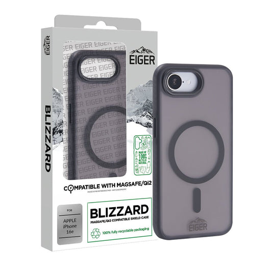 Eiger Blizzard MagSafe Case GRS für Apple iPhone 16e - schwarz - trend - shop.deals