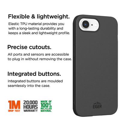Eiger Grip Case für Apple iPhone 16e - schwarz - trend - shop.deals