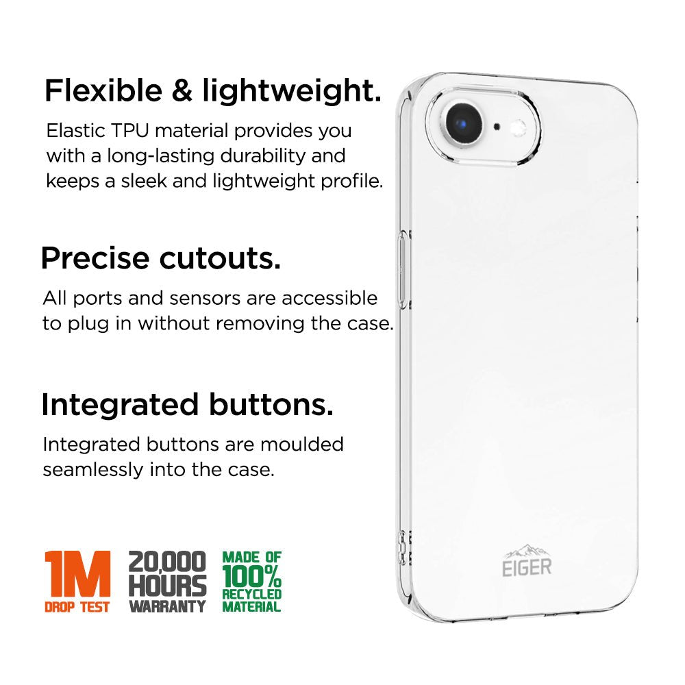 Eiger Grip Case für Apple iPhone 16e - transparent - trend - shop.deals