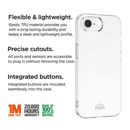 Eiger Grip Case für Apple iPhone 16e - transparent - trend - shop.deals