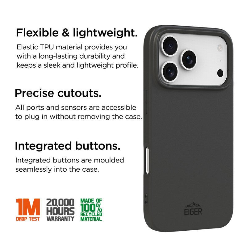 Eiger Grip Case GRS iPhone 17 Pro Max schwarz - trend - shop.deals