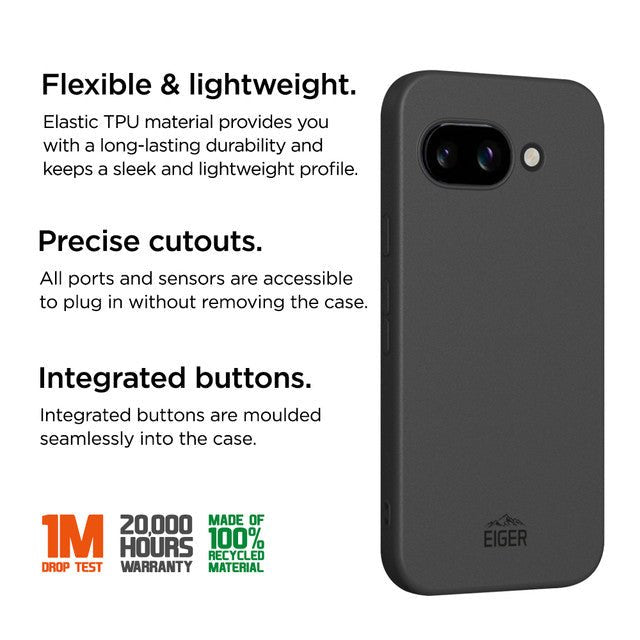 Eiger GRS Grip Case für Google Pixel 9a in Schwarz - trend - shop.deals