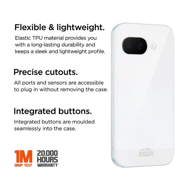 Eiger GRS Grip Case für Google Pixel 9a in Transparent - trend - shop.deals