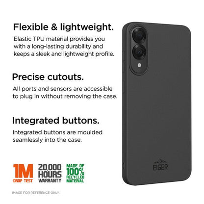 Eiger GRS Grip Case für Samsung Galaxy S25 Edge in Schwarz - trend - shop.deals