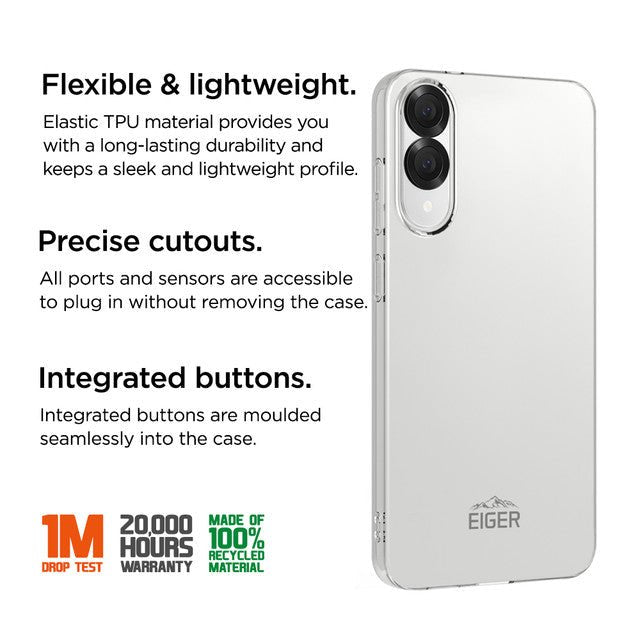 Eiger GRS Grip Case für Samsung Galaxy S25 Edge in Transparent - trend - shop.deals