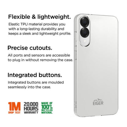 Eiger GRS Grip Case für Samsung Galaxy S25 Edge in Transparent - trend - shop.deals