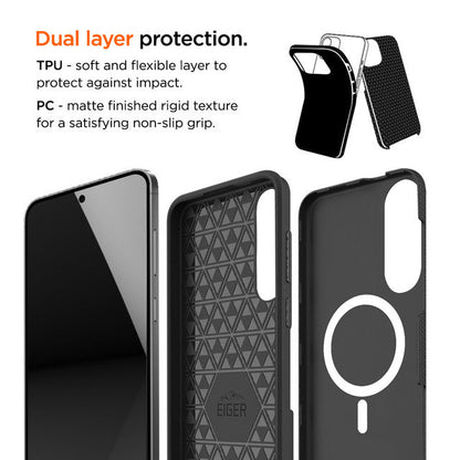 Eiger GRS North Magsafe Case für Samsung Galaxy S25 Edge in Schwarz - trend - shop.deals