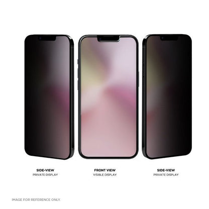 Eiger Mountain Black Privacy Displayschutzfolie für Apple iPhone 16e/14/13 - trend - shop.deals