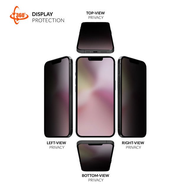 Eiger Mountain Black Privacy EDGE 360 Displayschutzfolie für iPhone 16e/14/13 - trend - shop.deals