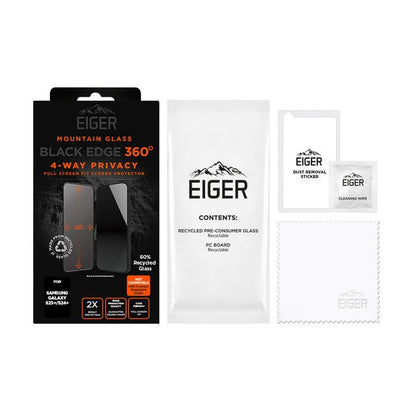 Eiger Mountain Black Privacy EDGE 360 Displayschutzfolie für Samsung S25+/ S24+ - trend - shop.deals