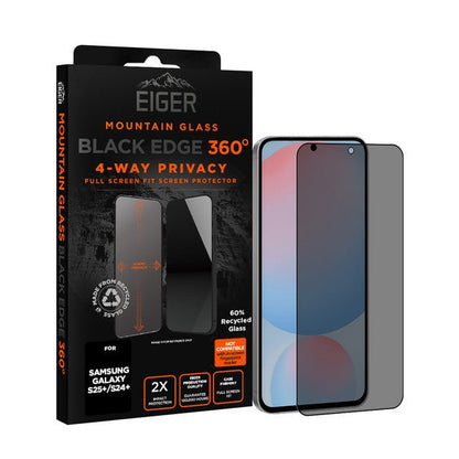 Eiger Mountain Black Privacy EDGE 360 Displayschutzfolie für Samsung S25+/ S24+ - trend - shop.deals