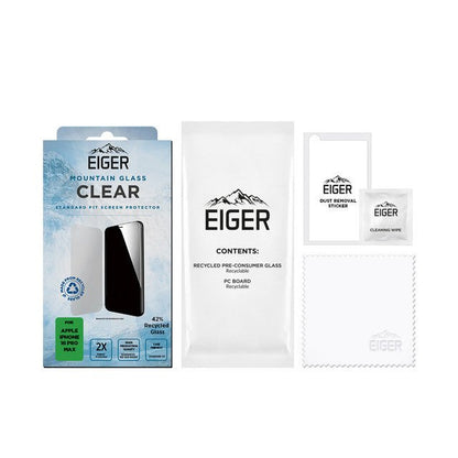 Eiger Mountain Glass CLEAR Displayschutz für iPhone 16 Pro Max - trend - shop.deals