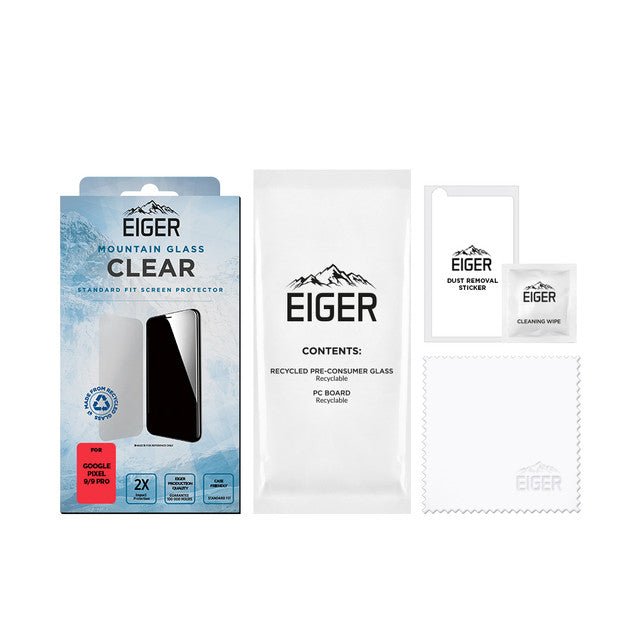Eiger Mountain Glass CLEAR Displayschutzfolie für Google Pixel 9/9 Pro - trend - shop.deals