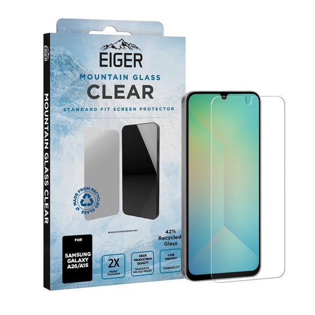 Eiger Mountain Glass CLEAR Displayschutzfolie für Samsung A26/ A16 - trend - shop.deals