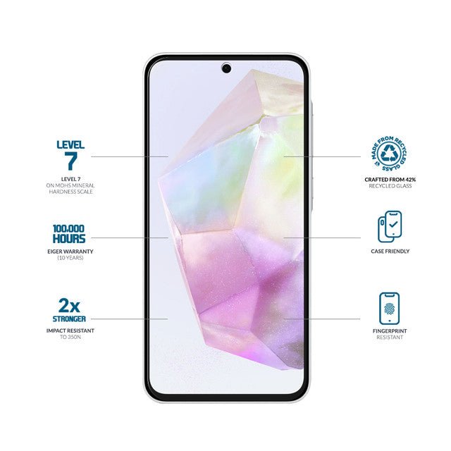 Eiger Mountain Glass CLEAR Displayschutzfolie für Samsung A36 / A56 / S24 FE - trend - shop.deals