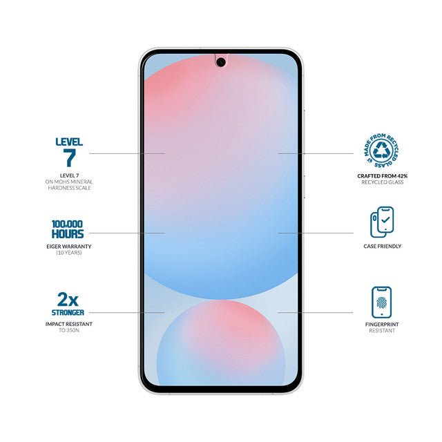 Eiger Mountain Glass CLEAR Displayschutzfolie für Samsung S25/ S24 - trend - shop.deals