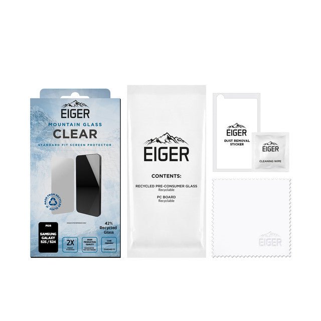 Eiger Mountain Glass CLEAR Displayschutzfolie für Samsung S25/ S24 - trend - shop.deals