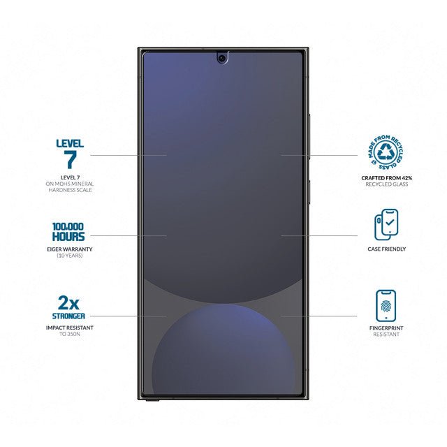 Eiger Mountain Glass CLEAR Displayschutzfolie für Samsung S25 Ultra - trend - shop.deals