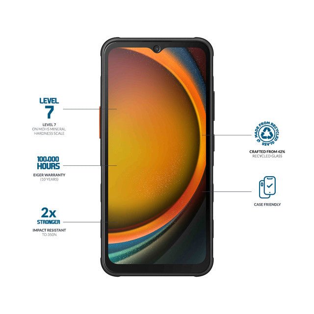 Eiger Mountain Glass CLEAR Displayschutzfolie für Samsung Xcover7 Pro/ Xcover7 - trend - shop.deals