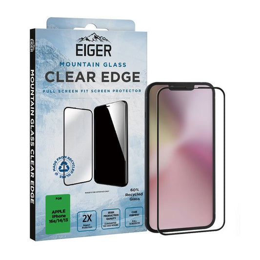 Eiger Mountain Glass CLEAR EDGE Displayschutzfolie für iPhone 16e/ 14/ 13 - trend - shop.deals