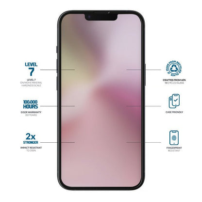 Eiger Mountain Glass CLEAR EDGE Displayschutzfolie für iPhone 16e/ 14/ 13 - trend - shop.deals