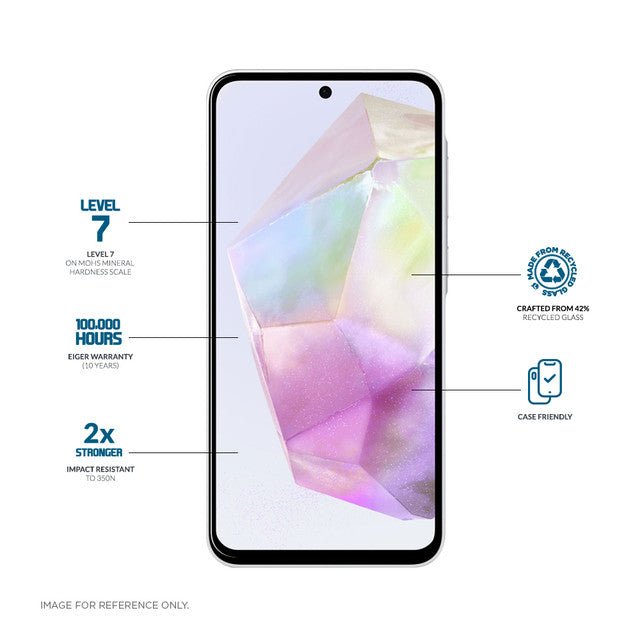 Eiger Mountain Glass CLEAR EDGE Displayschutzfolie für Samsung A36 / A56 / S24 FE - trend - shop.deals