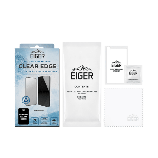 Eiger Mountain Glass CLEAR EDGE Displayschutzfolie für Samsung Galaxy S24 FE - trend - shop.deals