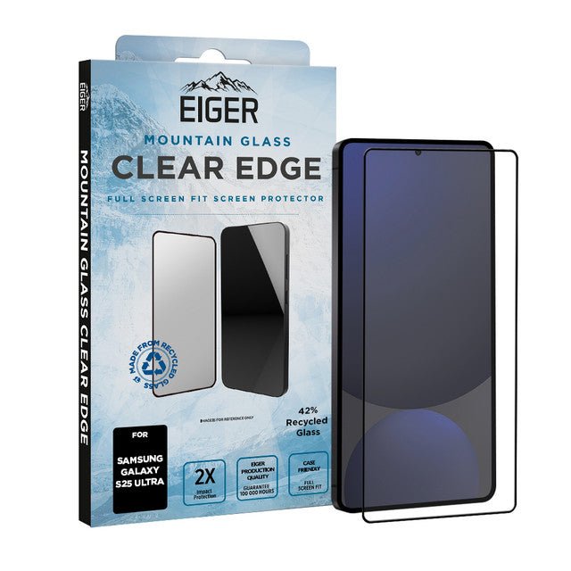 Eiger Mountain Glass CLEAR EDGE Displayschutzfolie für Samsung S25 Ultra - trend - shop.deals