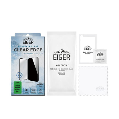 Eiger Mountain Glass Clear Edge für Apple iPhone 15 Pro Max - trend - shop.deals