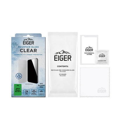 Eiger Mountain Glass CLEAR Screen Protector for iPhone 16e/ 14/ 13 - trend - shop.deals
