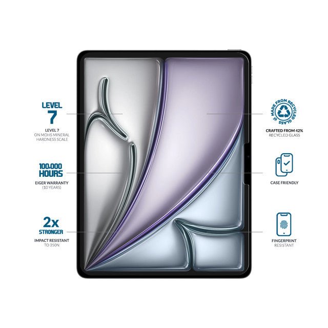 Eiger Mountain Glass CLEAR Tablet - Displayschutzfolie für Apple iPad Air 11 (2025) / (2024) - trend - shop.deals