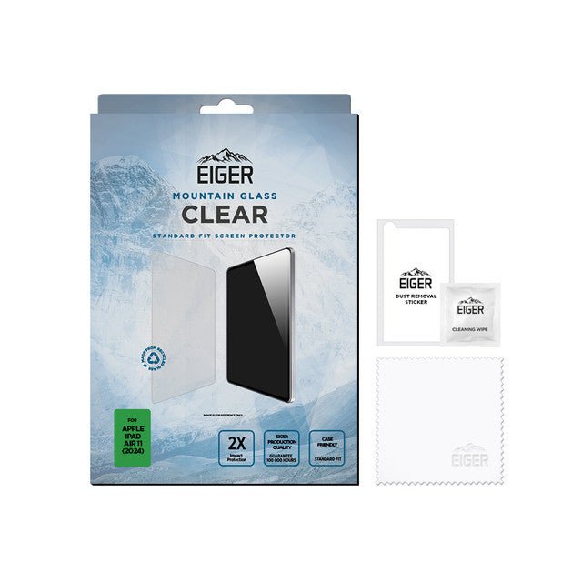 Eiger Mountain Glass CLEAR Tablet - Displayschutzfolie für Apple iPad Air 11 (2025) / (2024) - trend - shop.deals