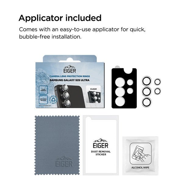 Eiger Mountain Glass LENS RING für Samsung Galaxy S25 Ultra in Klar - trend - shop.deals